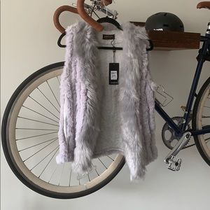 Faux fur vest